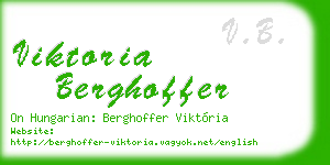 viktoria berghoffer business card